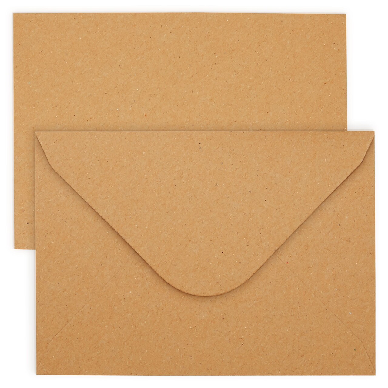 Kraft Paper Invitation Envelopes 4x6 for Special Occasions, Such As Wedding, Baby Shower, Thank You Cards, Special Occasions - A6 V Flap Brown Envelopes (50 Pack)